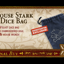 Song of Ice & Fire Kickstarter Exclusive Stark Dice Bag