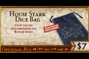 Song of Ice & Fire Kickstarter Exclusive Stark Dice Bag