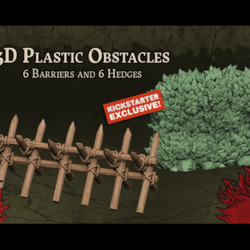Zombicide Green Horde 3D Plastic Obstacles Set